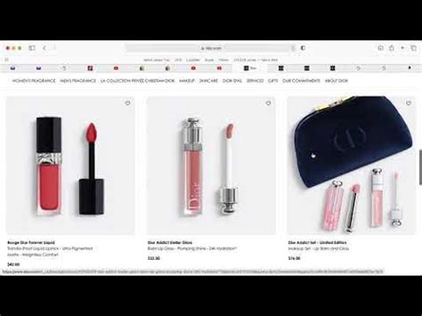 who ordered makeup from dior website to australia